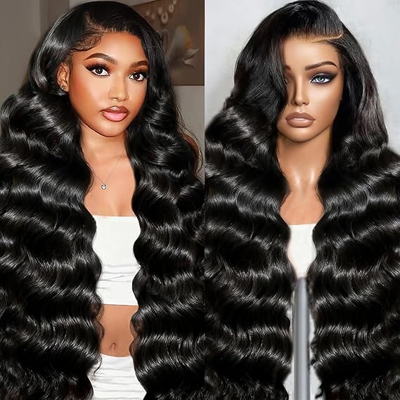30 Inch 13x6 Body Wave Lace Front Wigs Human Hair Pre Plucked HD Lace